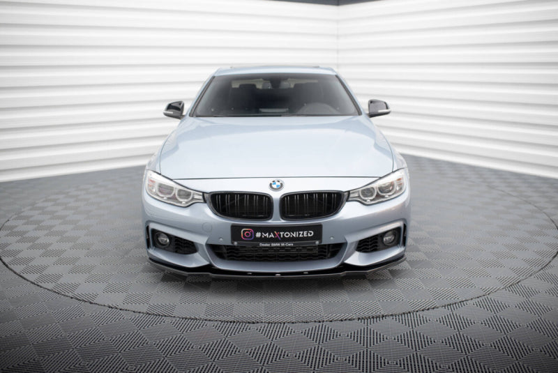 BMW Série 4 F33 Cabrio Pack M - LAME DE PARE-CHOC AVANT MAXTON DESIGN V.1