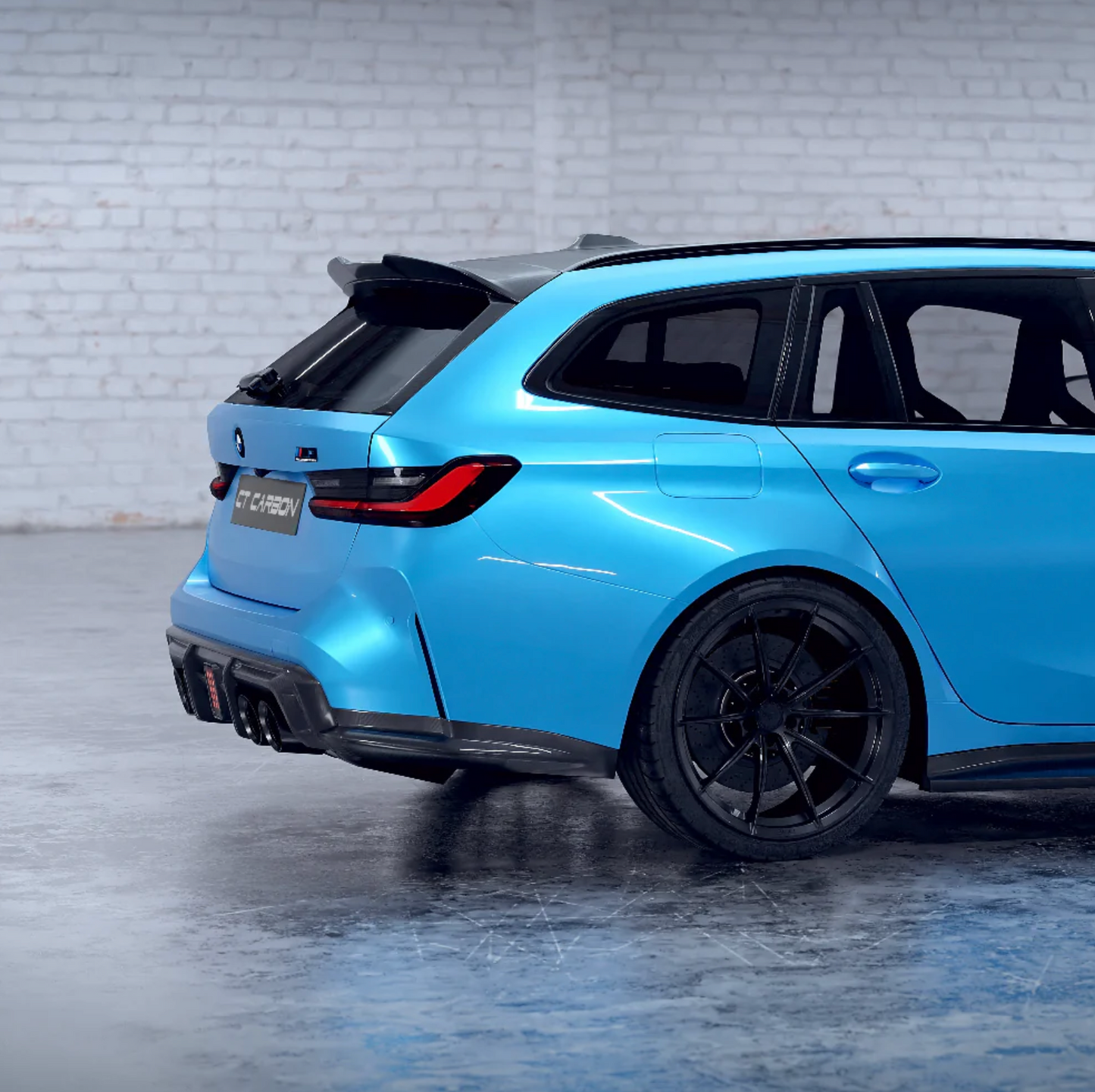 BMW M3/M4 G8* - CT Style Diffusor mit Carbonfaser-LEDs