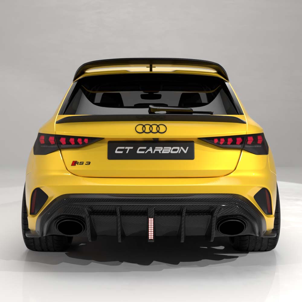 Audi RS3 8Y SportBack - Diffuseur arrière en carbone avec LED V2