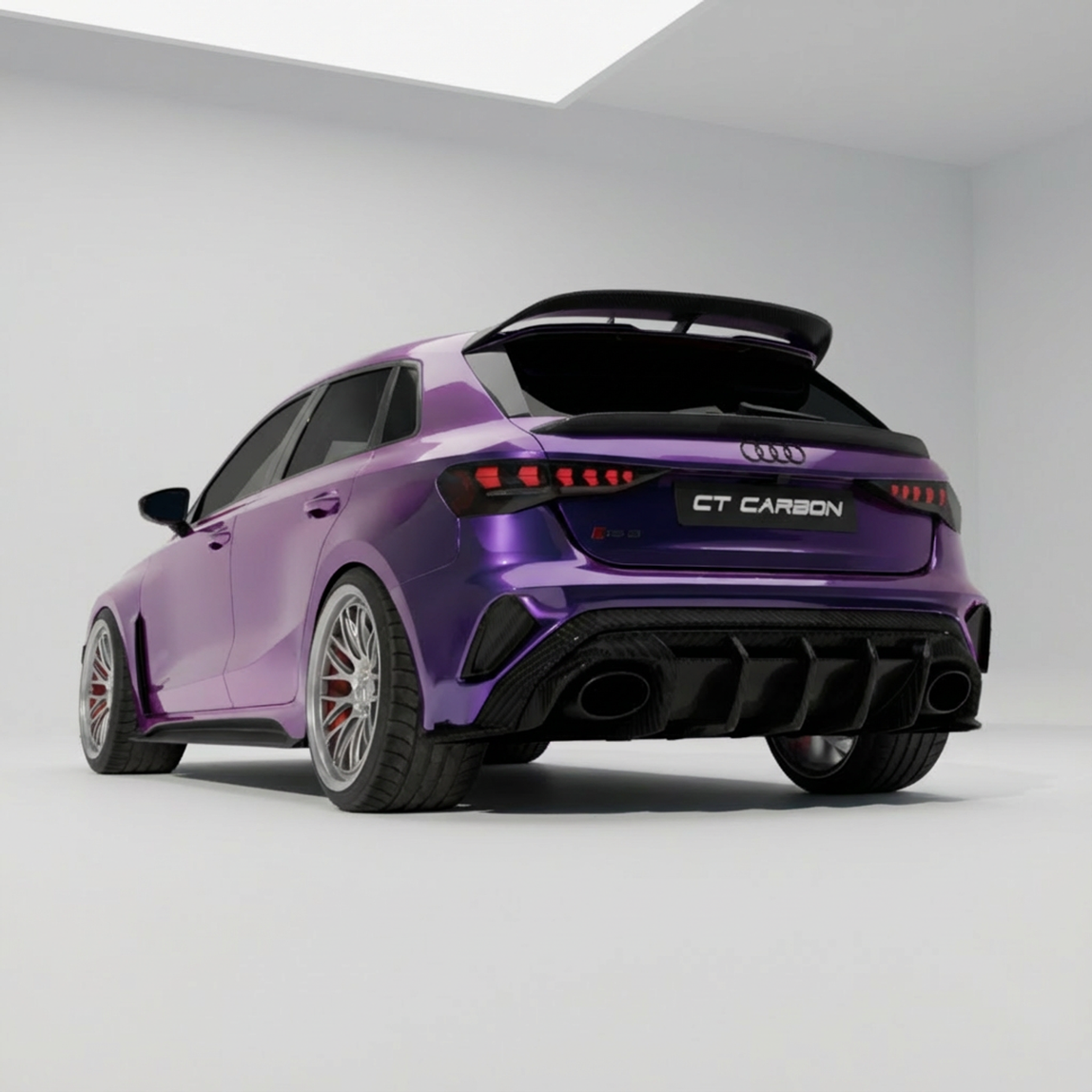 Audi A3 8Y SportBack - Becquet en carbone V3