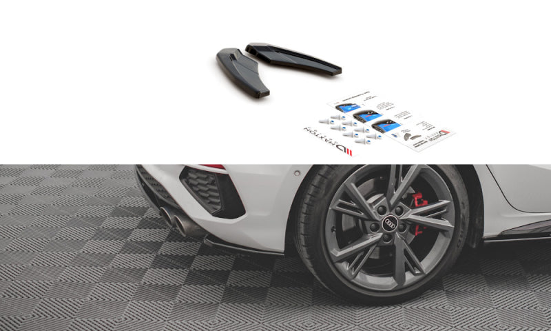 Audi S3 8Y Sportback - LAMES DE PARE-CHOC ARRIÈRE LATERALES MAXTON DESIGN