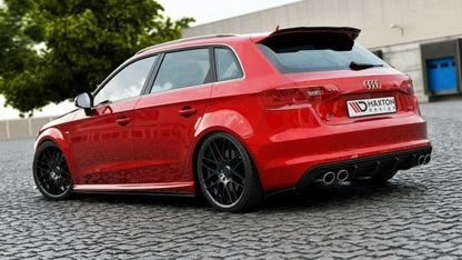 Audi S3 8V Sportback - LAMES DE PARE-CHOCS ARRIÈRE LATERALES MAXTON DESIGN