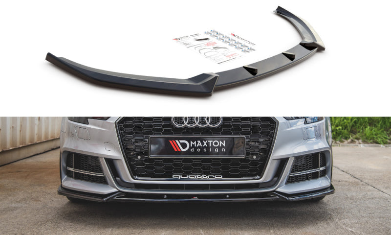Audi S3 8V Facelift - LAME DE PARE-CHOC AVANT MAXTON DESIGN V.3
