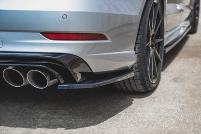Audi S3 8V Facelift - LAMES DE PARE-CHOCS ARRIÈRE LATERALES MAXTON DESIGN