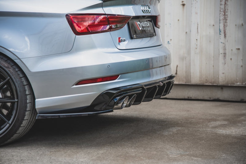 Audi S3 8V Facelift - LAMES DE PARE-CHOCS ARRIÈRE LATERALES MAXTON DESIGN