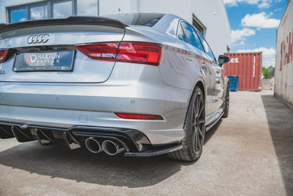 Audi S3 8V Facelift - LAMES DE PARE-CHOCS ARRIÈRE LATERALES MAXTON DESIGN