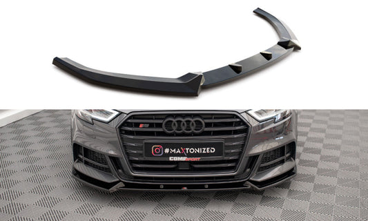 Audi S3 8V Facelift Sportback - LAME DE PARE-CHOC AVANT MAXTON DESIGN V.1