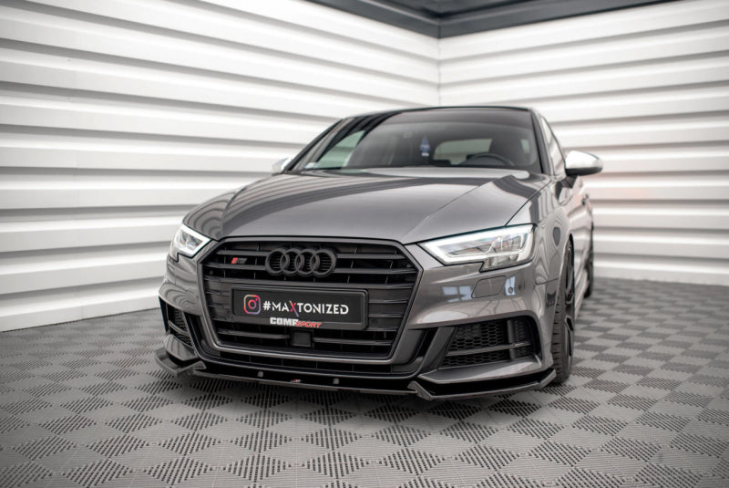 Audi S3 8V Facelift Sportback - LAME DE PARE-CHOC AVANT MAXTON DESIGN V.1