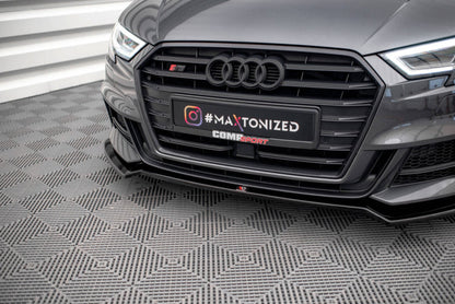 Audi S3 8V Facelift Sportback - LAME DE PARE-CHOC AVANT MAXTON DESIGN V.2