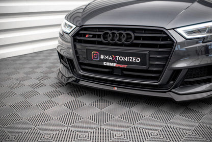 Audi S3 8V Facelift Sportback - LAME DE PARE-CHOC AVANT MAXTON DESIGN V.3