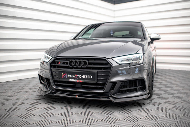 Audi S3 8V Facelift Sportback - LAME DE PARE-CHOC AVANT MAXTON DESIGN V.3