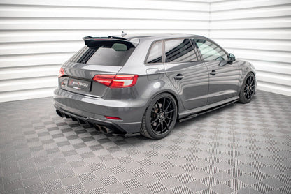 Audi S3 8V Facelift Sportback - LAMES DE PARE-CHOCS ARRIÈRE LATERALES MAXTON DESIGN