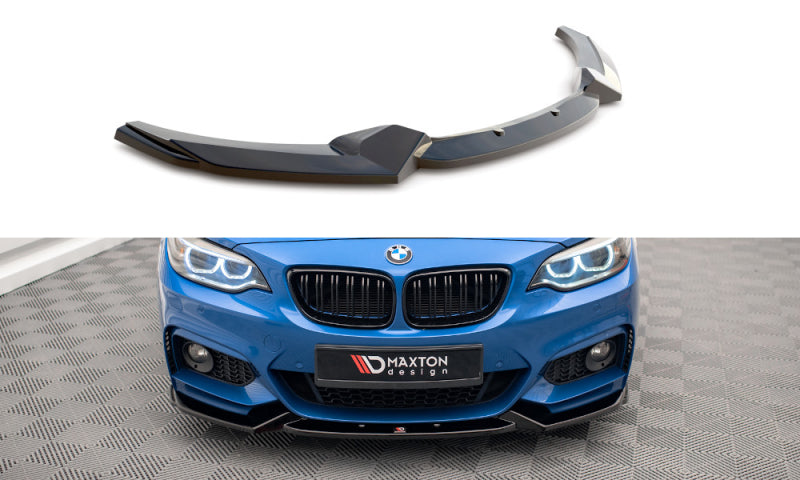 BMW Série 2 F22 Pack M Coupé - LAME DE PARE-CHOC AVANT MAXTON DESIGN