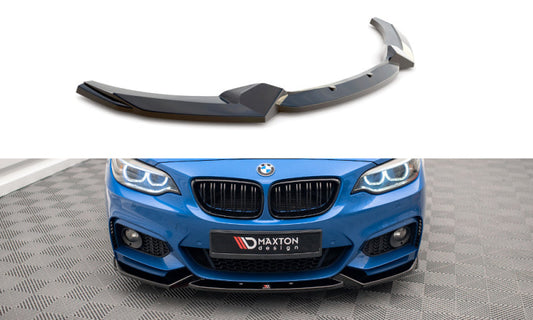 BMW Série 2 F22 Pack M Coupé - LAME DE PARE-CHOC AVANT MAXTON DESIGN