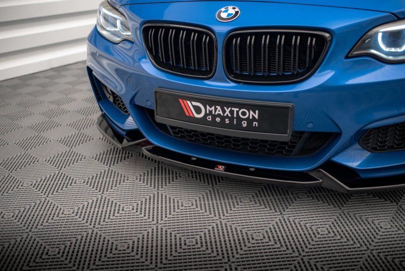 BMW Série 2 F22 Pack M Coupé - LAME DE PARE-CHOC AVANT MAXTON DESIGN