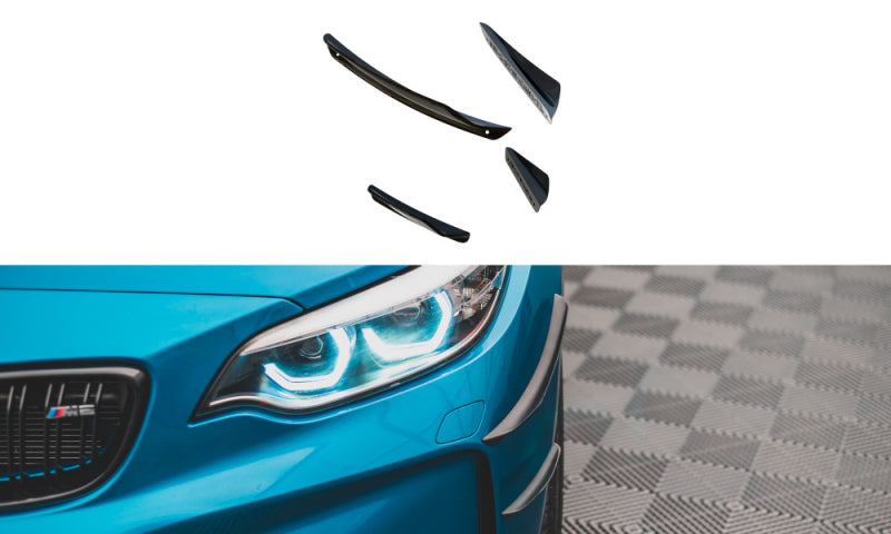 BMW M2 F87 - AILES DE PARE-CHOCS AVANT WINGS CANARDS MAXTON DESIGN