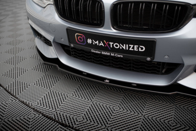 BMW Série 4 F33 Cabrio Pack M - LAME DE PARE-CHOC AVANT MAXTON DESIGN V.1