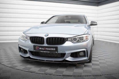 BMW Série 4 F33 Cabrio Pack M - LAME DE PARE-CHOC AVANT MAXTON DESIGN V.1
