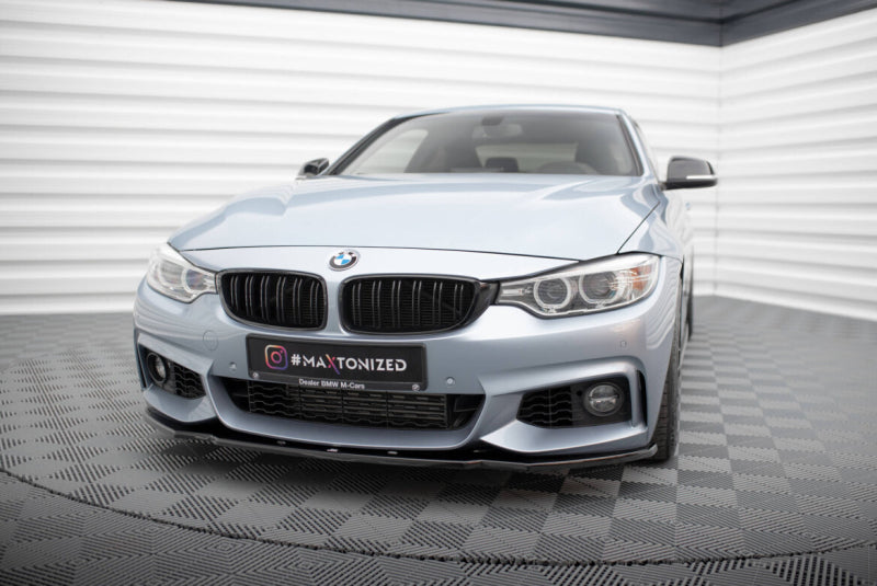 BMW Série 4 F36 Gran Coupé Pack M - LAME DE PARE-CHOC AVANT MAXTON DESIGN V.1