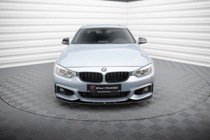 BMW Série 4 F33 Cabrio Pack M - LAME DE PARE-CHOC AVANT MAXTON DESIGN V.1