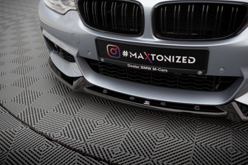 BMW Série 4 F33 Cabrio Pack M - LAME DE PARE-CHOC AVANT MAXTON DESIGN FRONTLIPPE V.4