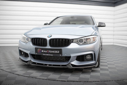 BMW Série 4 F36 Gran Coupé Pack M - LAME DE PARE-CHOC AVANT MAXTON DESIGN FRONTLIPPE V.4