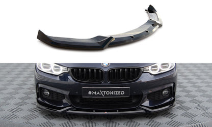 BMW Série 4 F36 Gran Coupé Pack M - LAME DE PARE-CHOC AVANT MAXTON DESIGN