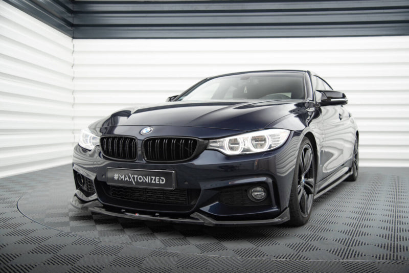 BMW Série 4 F33 Cabrio Pack M - LAME DE PARE-CHOC AVANT MAXTON DESIGN
