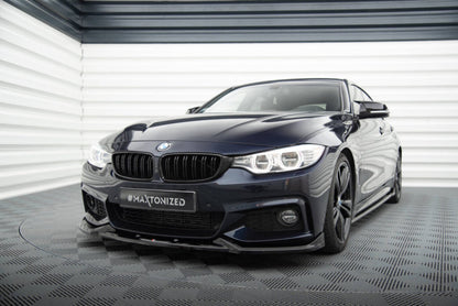 BMW Série 4 F36 Gran Coupé Pack M - LAME DE PARE-CHOC AVANT MAXTON DESIGN