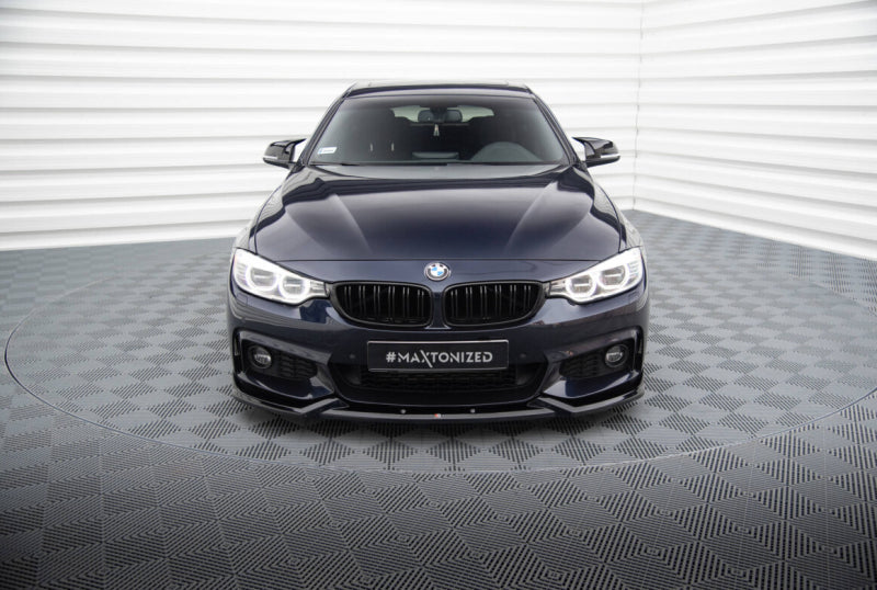 BMW Série 4 F32 Coupé Pack M - LAME DE PARE-CHOC AVANT MAXTON DESIGN