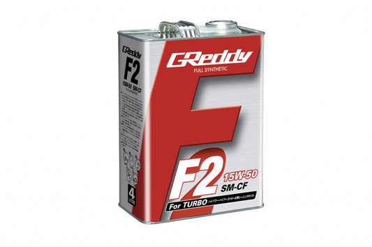 GReddy F2 15W50 SM-CF – Huile Moteur Racing 100% Synthétique