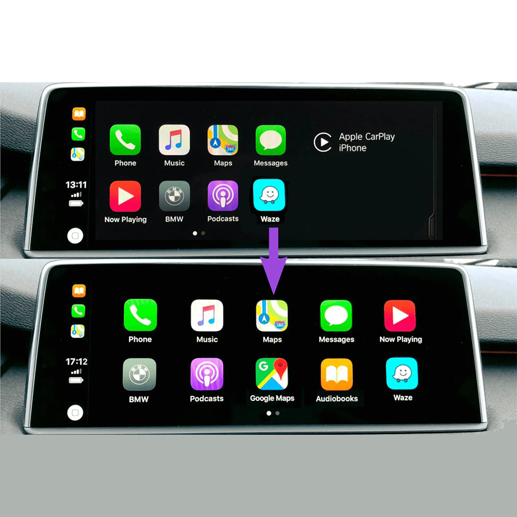Aktivierung von CarPlay im Vollbildmodus (NBTEvo)