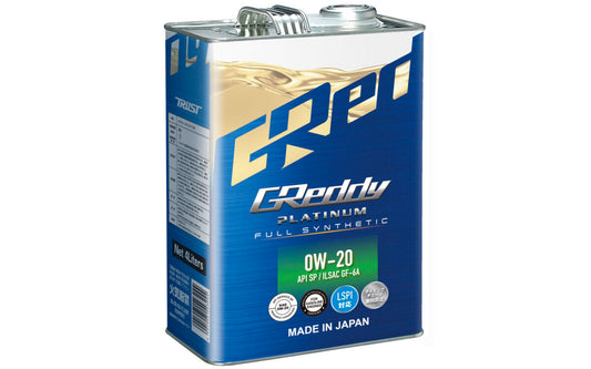 GReddy Platinum 0W20 SP / GF-6A – Huile Moteur 100% Synthétique