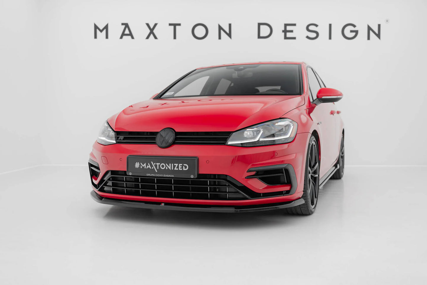 VW GOLF 7R Facelift - Maxton Design Frontspoilerlippe V6