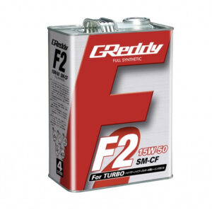 GReddy F2 15W50 SM-CF – Huile Moteur Racing 100% Synthétique