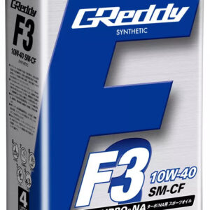 GReddy F3 10W40 SM-CF – Huile Moteur Sportive Haute Performance